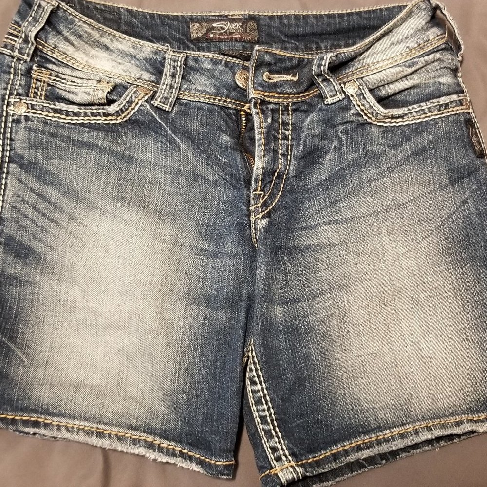Silver Jean Shorts size 28